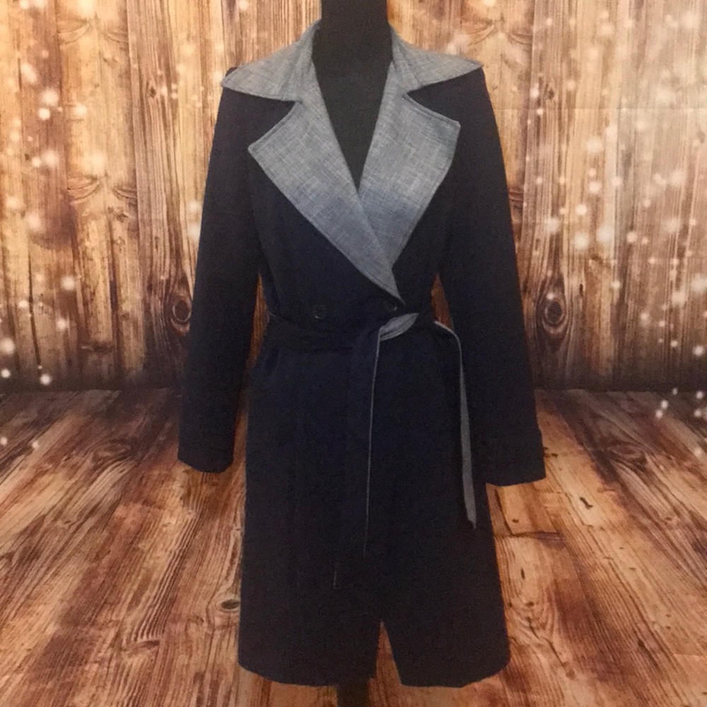 Trench blue and grey